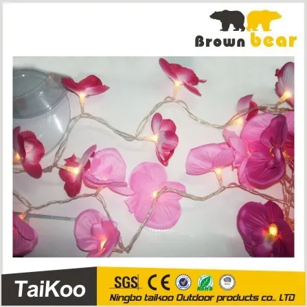 colorful led new christmas lights with flower shape