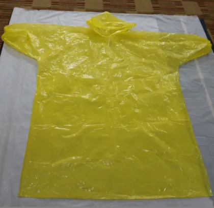 travelling disposable transparent raincoat  with sleeve