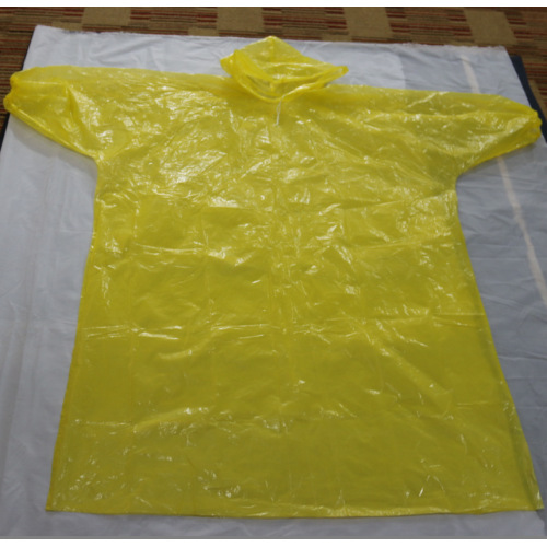 travelling disposable transparent raincoat  with sleeve