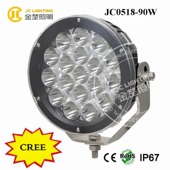 Cree spot 90w led driving light, motor 12v 90w utv 4x4 atv forklift truck led lights, mini tractor light