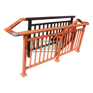 Factory Price Good Quality 6063 Aluminum Wooden Effect Indoor Stair Parts