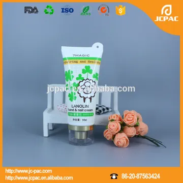 35mm cosmetic packaging tube for hand cream with shaped sealing tail