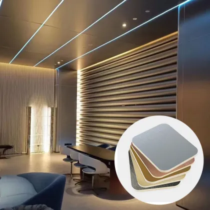 Cheap Pet Metal Mirror Co-extruded Wood Veneer