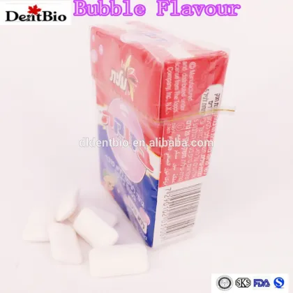 Flip box bubble gum chewing whiting gum