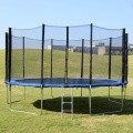 Kids Outdoor 15ft Trampoline With Safe Enclosure Rebounder