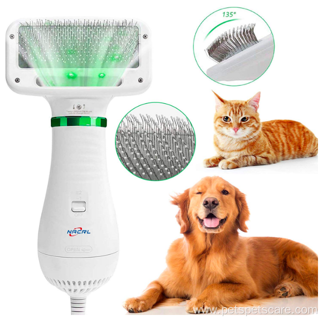 Pet Hair Dryer Dogs 2 in1 brush dryer