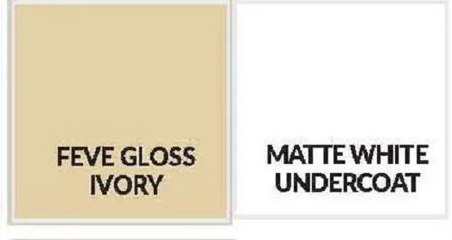 Feve Gloss Ivory Aluminium Sheet