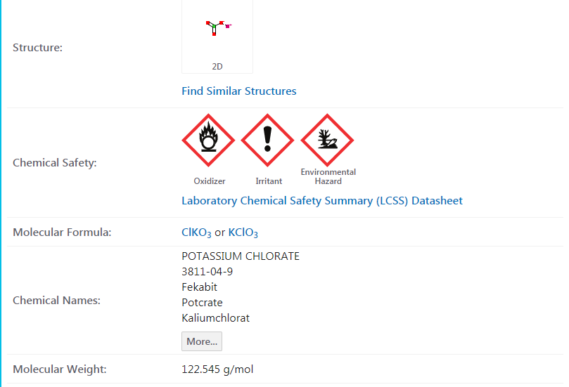 POTASSIUM CHLORATE