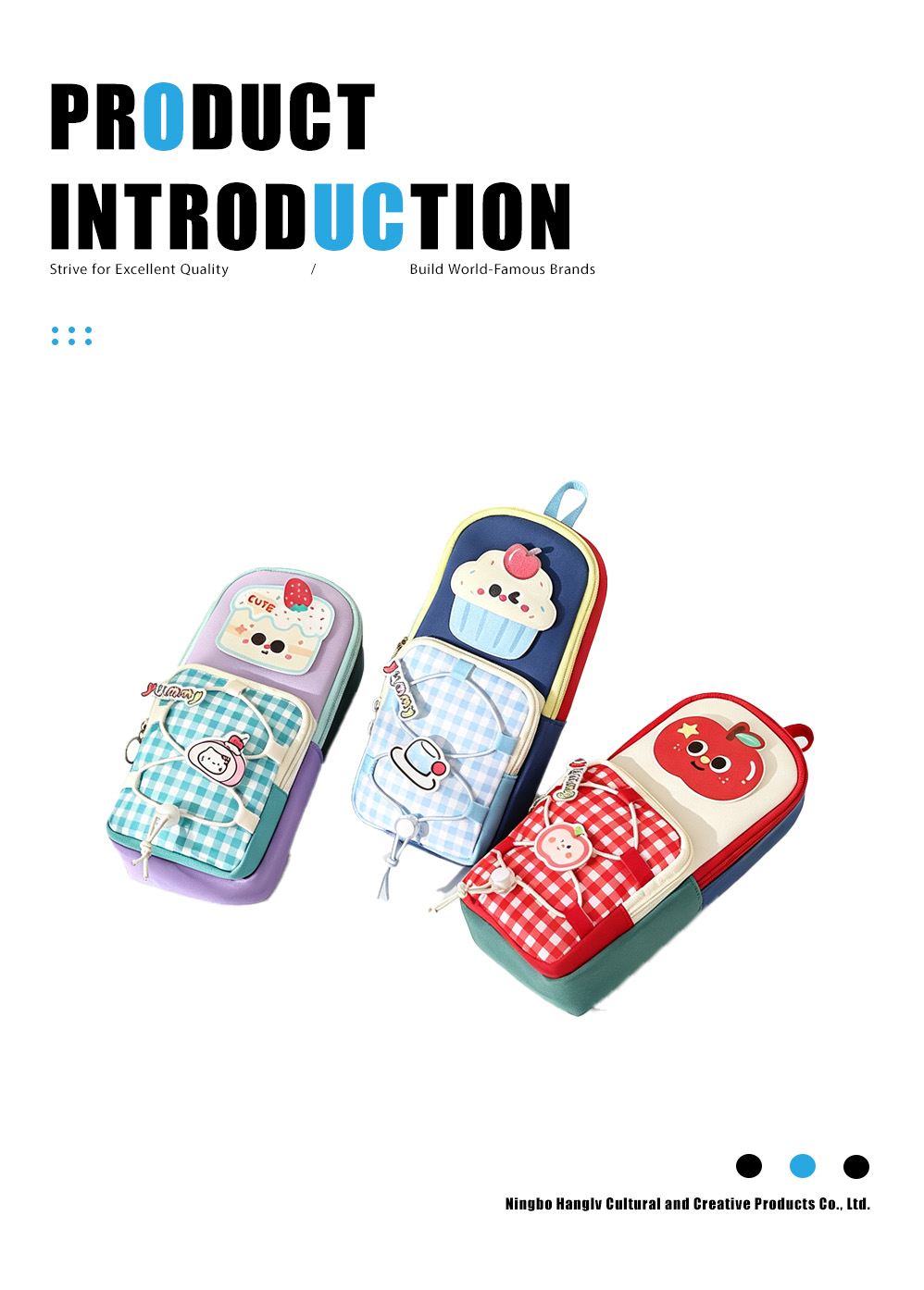 Large-capacity Korean-style multifunctional cartoon cute pencil case(1)