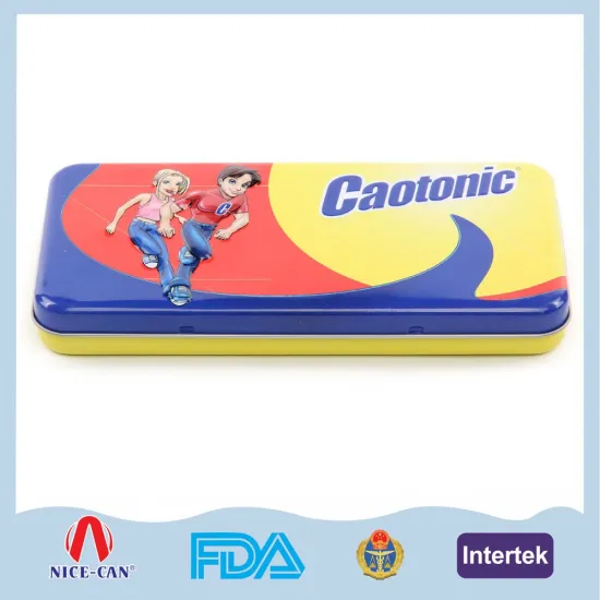 Packaging Colorful Gift Small Square Custom Tin Pencil Case
