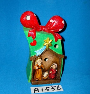Color-Changing LED beleuchtete Resin Nativity Set mit Silent Night Song