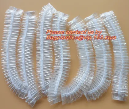 Elastic caps, EAR WATER CAP, Shower caps, Hair Salon Disposable, Clear Spa CAP, Home Shower Bathing Elastic Cap