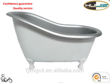 Plastic mini bathtub as gift - BC-0001(Solid Color White Silver Paint)