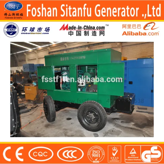 75kw Yuchai trailer type diesel generator set