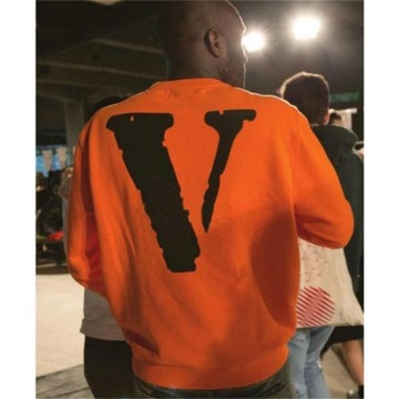 Autumn And Winter Orange Fleece Sweater