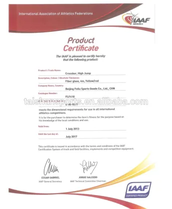 High Jump Pad IAAF Estera de salto de altura para atletismo