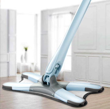 2024 Hot Sell Hand-Free Flat Mop with Microfiber Cloth for Lazy Cleaning