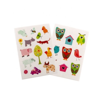 Custom Printed Adhesive Cute Animal Stickers Sheet