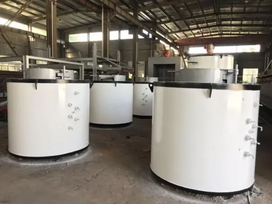 Round melting aluminium furnace