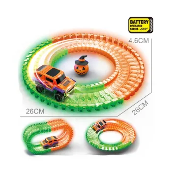 DIY Assembly Plastic Rail Car Toy: New Halloween Gifts for Kids