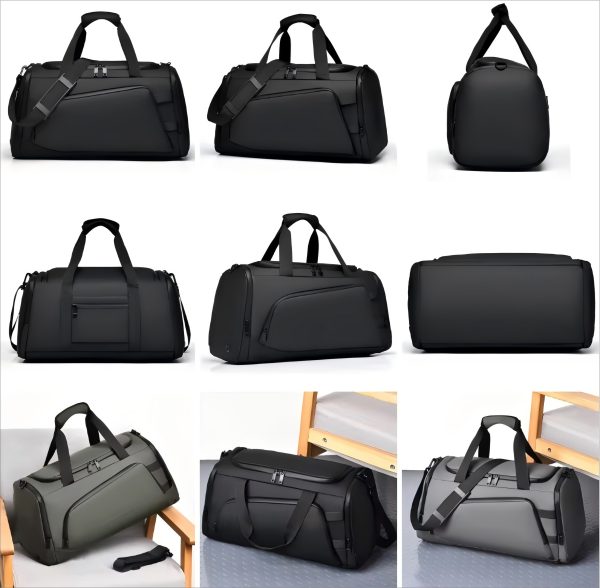 Waterproof dry-wet separation fitness handbag