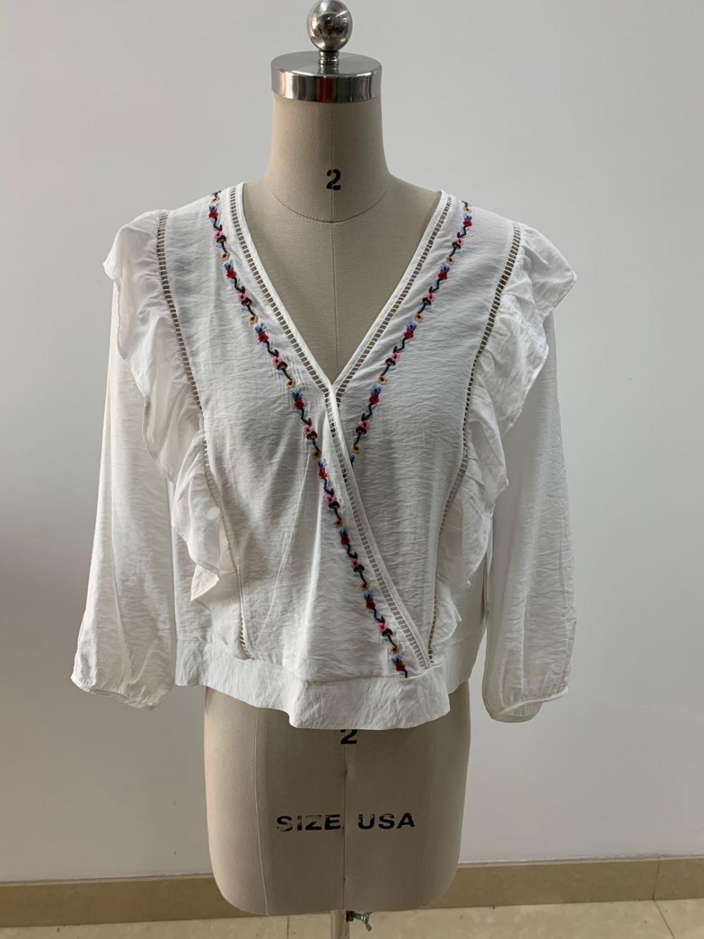Fashionable Lady's Embroidered Blouse