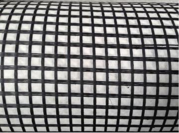 Fiberglass Geogrid Composite With Geotextile By Glue