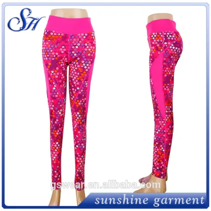 Wholesale Printed Yoga Fitness Pants Custom compression yoga pants