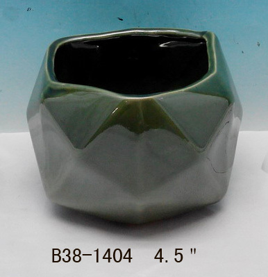 Ceramic Pot Black/Green/White/Brown