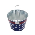 Galvanized metal oval beer basin