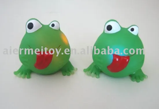 Promotional Custom Floating Bath Frog Vinyl Rubber Toy OEM 6P PVC