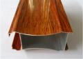 Perfil de aluminio de mango de grano de madera