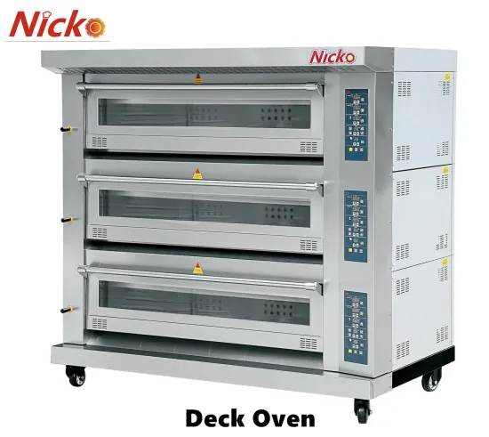 Hot Sale Standard Gas Deck Oven Manufacturers Commercial 3 Deck 6 Trays