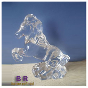 Figuras de caballo de cristal Adornos de cristal hechos a mano