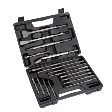 SDS Plus Drill Bit and Chisel Set with Carbide Tips