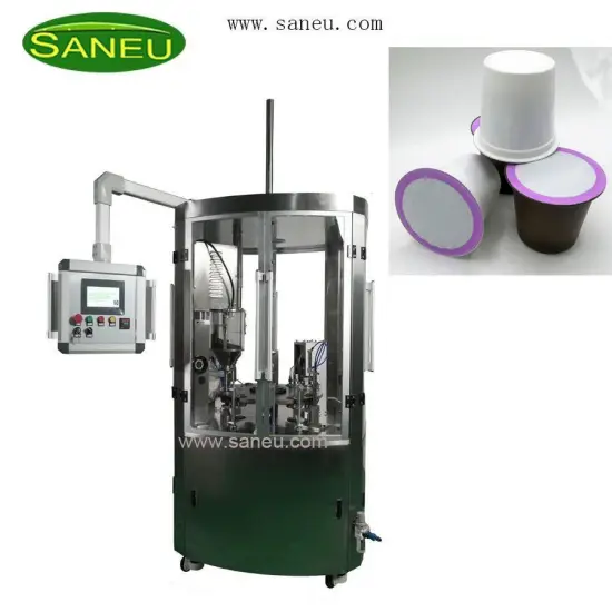 High Speed Rotary Nespresso K Cup Filling and Sealing Machine