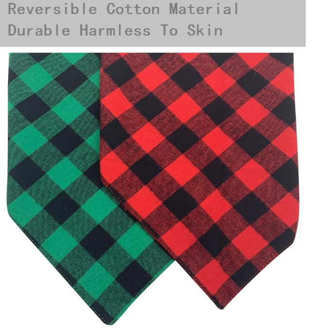 Dog Bandana Pet Scarf Classic Plaid