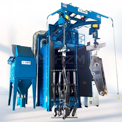 Gear Box Q378 Spinner Shot Blaster for Alloy Wheel Shot Blasting