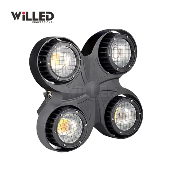 Outdoor 4-in-1 100W WW CW Waterproof COB LED Blinder Light for Stage Audience