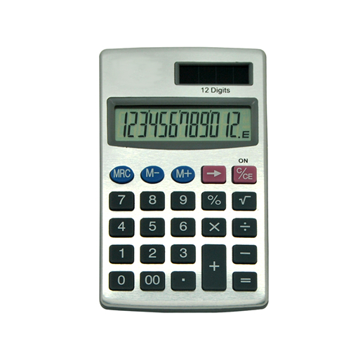 pocket aluminum calculator