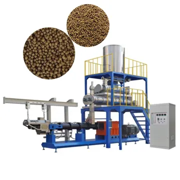 Full-Automatic Large Capacity Twin Screw Fish Feed Production Line Extruder