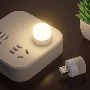 5V 1A Mini LED Night Light - USB Rechargeable LED Bedroom Light