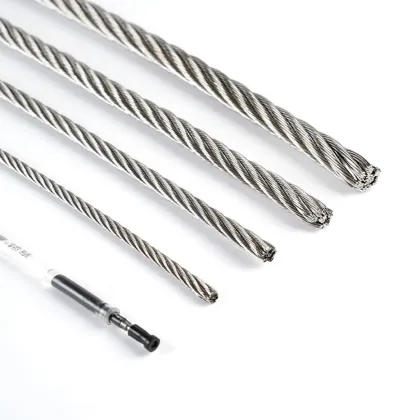 Steel cables/wire ropes for control cables