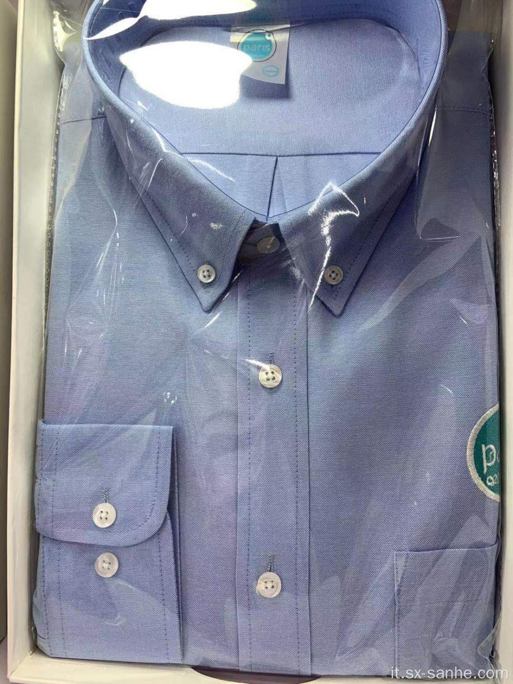 Camicia da uomo traspirante tinta in filo