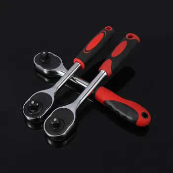 Red Color 1/4" Bit Drive Ratchet