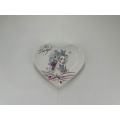 pink pattern ceramic plate