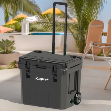 Wholesale 35QT Rotomolded Hard Cooler Box Insulated LLDPE Ice Chest