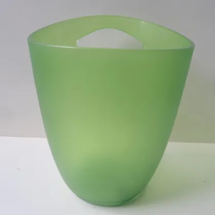 Personalized plastic green wine ice bucket