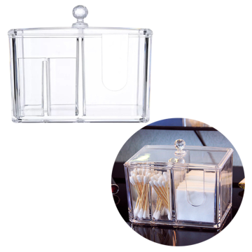 Nordic Style 4 Compartment Plastic Cosmetic Organizer