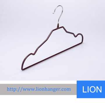 nano plated metal non slip clothes hangers